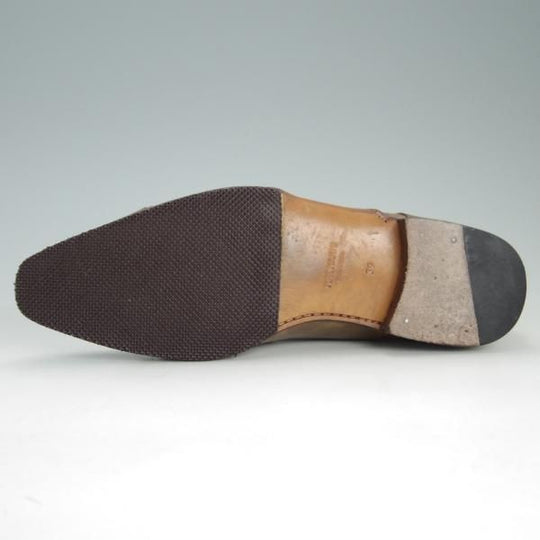 極上★(スペイン製)マグナーニ SIZE 39【★オパンケ/ボロネーゼ製法】18285/ダブルモンク/カーフ/茶系/MAGNANNI★e680