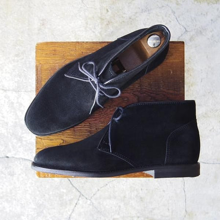 極美品★(東欧靴)ルーディックライター SIZE 7【定価￥53,900-★ダイナイトソール仕様】チャッカブーツ/スエード/LUDWIG REITER★e683