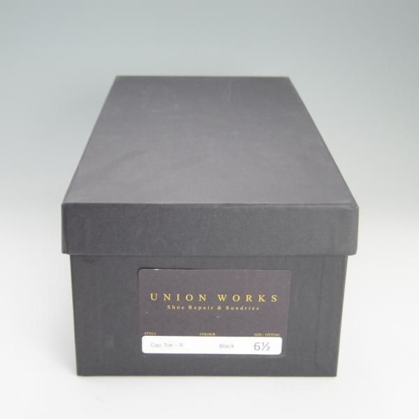 極上★(英国製)ユニオンワークス SIZE 6.5【ダイナイトソール仕様★グッドイヤーウェルテッド製法】ストレートチップ/UNION WORKS★e684