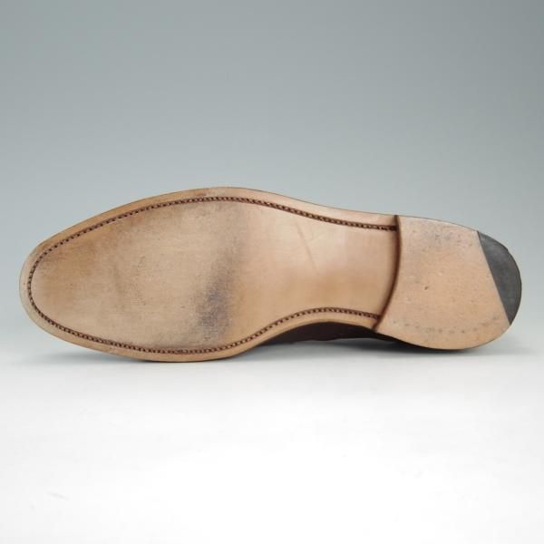 極美品★(英国製)ユニオンワークス SIZE 7【グッドイヤーウェルテッド製法★セミブローグ】茶/UNION WORKS★e685