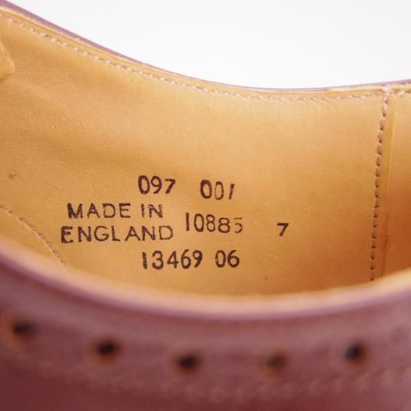 極美品★(英国製)ユニオンワークス SIZE 7【グッドイヤーウェルテッド製法★セミブローグ】茶/UNION WORKS★e685