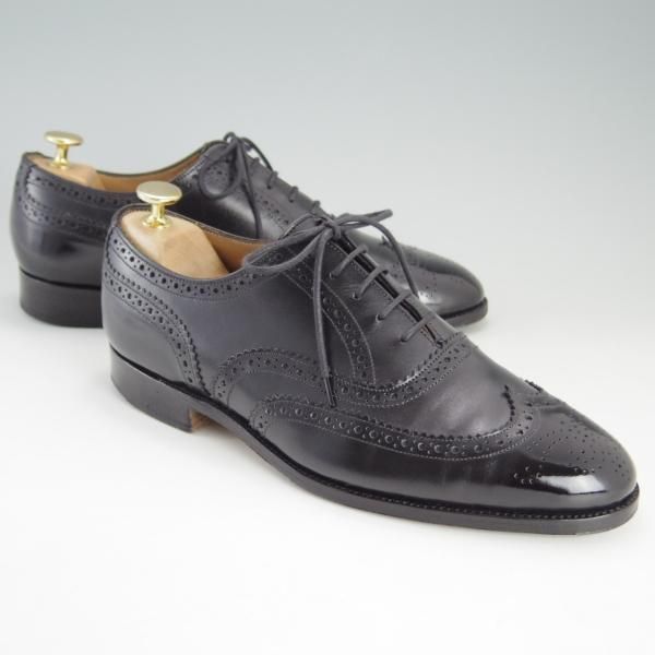 極上★トリッカーズ SIZE 7【貴重★ドレスライン/NORFLK/6463】フルブローグ/カーフ/黒/メンズ/短靴/Tricker's★e686
