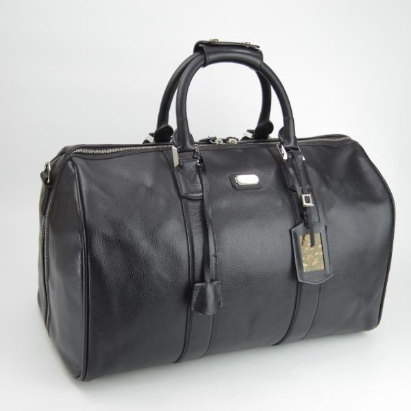 極上★(伊)サルヴァトーレ・フェラガモ/Ferragamo【高額★レザー/ボストンバッグ】メンズ&レディース/ビジネス/バッグ/黒/Salvatore★N5544