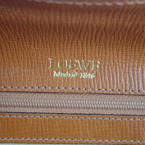 極上★ロエベ/LOEWE【高額★レザー/ダレスバッグ】メンズ/ビジネス/バッグ/茶/ブリーフケース★N5545