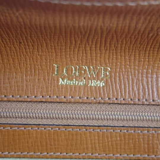 極上★ロエベ/LOEWE【高額★レザー/ダレスバッグ】メンズ/ビジネス/バッグ/茶/ブリーフケース★N5545