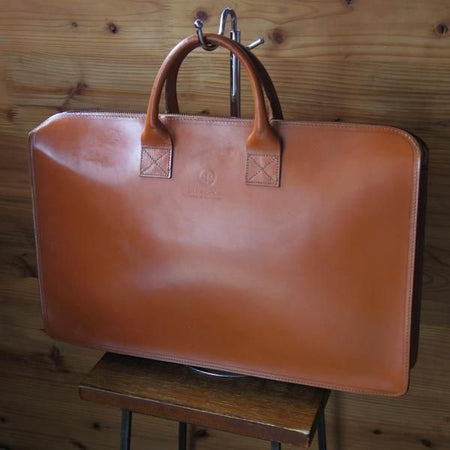 美品★(英)グレンロイヤル/GLENROYAL【モデル定価￥89,100-★ブライドルレザー/OXFORD TAN】ライトウェイトブリーフケース/バッグ★N5546