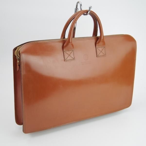 美品★(英)グレンロイヤル/GLENROYAL【モデル定価￥89,100-★ブライドルレザー/OXFORD TAN】ライトウェイトブリーフケース/バッグ★N5546