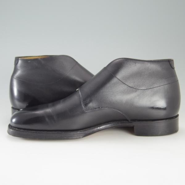 極上★(英)グレンソン 8E【貴重★footmaster/フットマスター】31035-01/ダブルモンク/チャッカブーツ/カーフ/黒/メンズ/GRENSON★e691