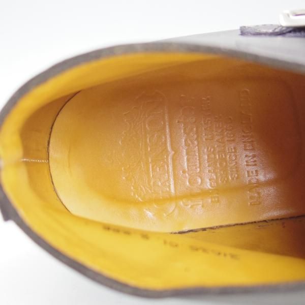 極上★(英)グレンソン 8E【貴重★footmaster/フットマスター】31035-01/ダブルモンク/チャッカブーツ/カーフ/黒/メンズ/GRENSON★e691