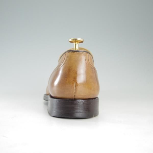 極上★チャーチ 75F/UK7.5【復刻版★93ラスト/SALISBURY】コインローファー/カーフ/薄茶/メンズ/Church's★e692