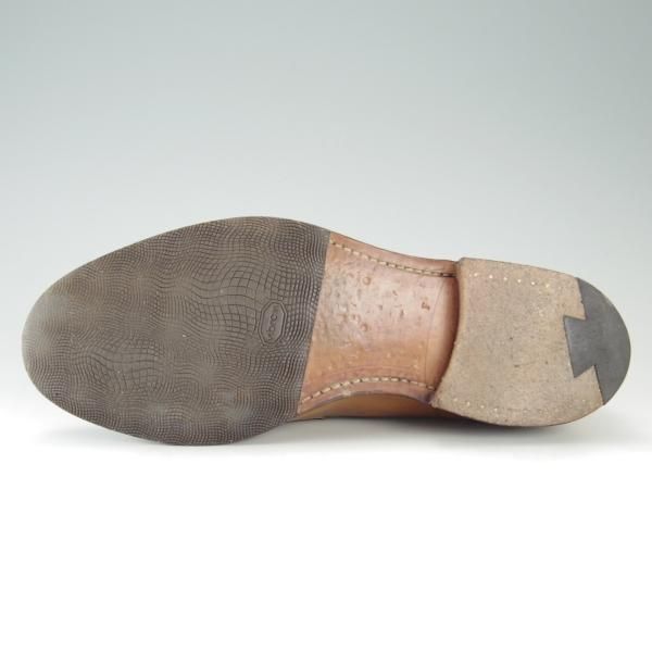 極上★チャーチ 75F/UK7.5【復刻版★93ラスト/SALISBURY】コインローファー/カーフ/薄茶/メンズ/Church's★e692