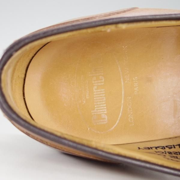 極上★チャーチ 75F/UK7.5【復刻版★93ラスト/SALISBURY】コインローファー/カーフ/薄茶/メンズ/Church's★e692