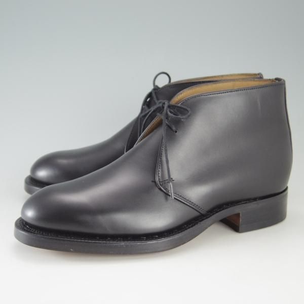 未使用★(英)アルフレッド・サージェント(レディース) UK4【貴重サイズ★チャッカブーツ】カーフ/黒/Alfred Sargent★e694