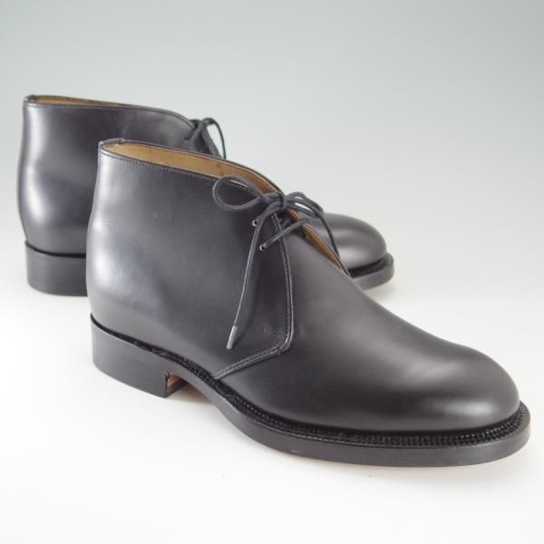 未使用★(英)アルフレッド・サージェント(レディース) UK4【貴重サイズ★チャッカブーツ】カーフ/黒/Alfred Sargent★e694