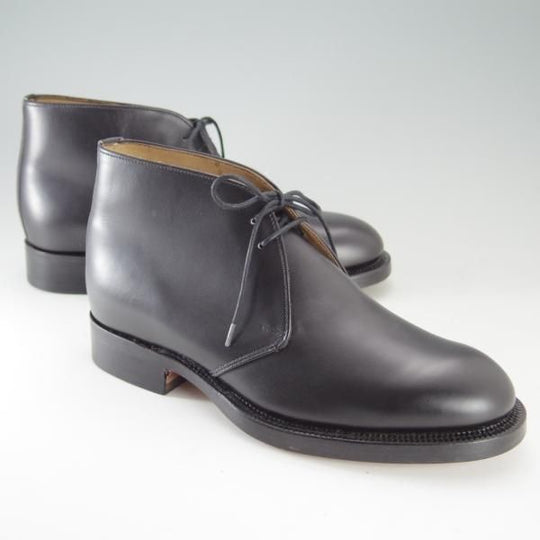 未使用★(英)アルフレッド・サージェント(レディース) UK4【貴重サイズ★チャッカブーツ】カーフ/黒/Alfred Sargent★e694