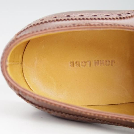 極美品★ジョンロブ 8.5E【モデル定価￥253,000-★ミュージアムカーフ/8695ラスト】HAYLE/パリジャンブラウン/茶/JOHN LOBB★e700