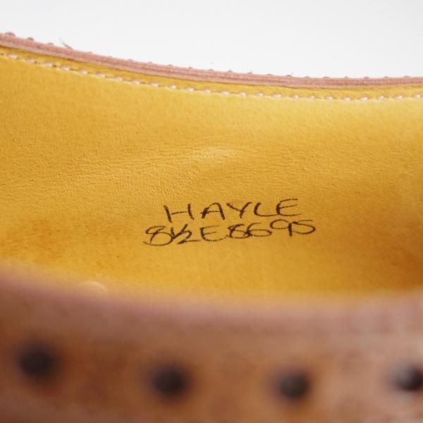 極美品★ジョンロブ 8.5E【モデル定価￥253,000-★ミュージアムカーフ/8695ラスト】HAYLE/パリジャンブラウン/茶/JOHN LOBB★e700