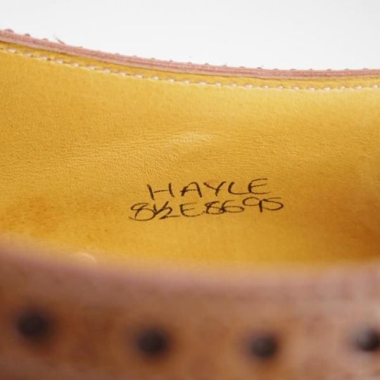 極美品★ジョンロブ 8.5E【モデル定価￥253,000-★ミュージアムカーフ/8695ラスト】HAYLE/パリジャンブラウン/茶/JOHN LOBB★e700