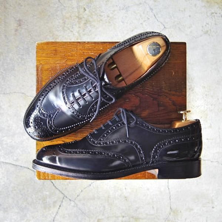 美品★チャーチ 70G/UK7【貴重★BURWOOD同仕様/バーウッド/81ラスト】FRANKLIN/5都市ロゴ/ポリッシュドバインダーカーフ/Church's★e701