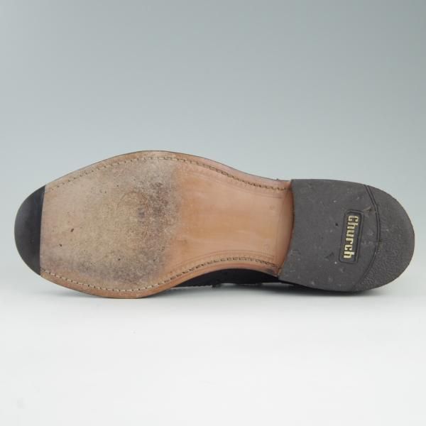 美品★チャーチ 70G/UK7【貴重★BURWOOD同仕様/バーウッド/81ラスト】FRANKLIN/5都市ロゴ/ポリッシュドバインダーカーフ/Church's★e701