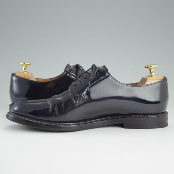 美品★チャーチ(レディース) SIZE 36.5【定価￥86,900-★シャノン/SHANNON 2WR】ポリッシュドバインダーカーフ/NAVY/紺/Church's★e703