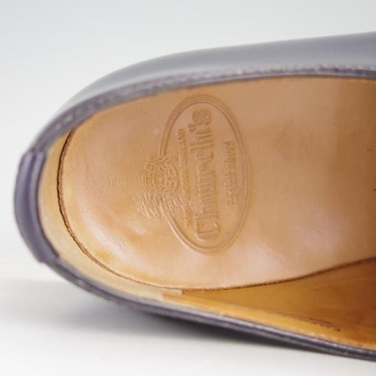 美品★チャーチ(レディース) SIZE 36.5【定価￥86,900-★シャノン/SHANNON 2WR】ポリッシュドバインダーカーフ/NAVY/紺/Church's★e703