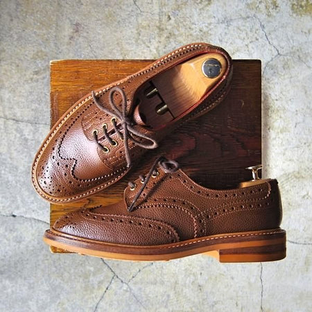 極上★トリッカーズ SIZE 6.5【定価￥84,700-★BOURTON/バートン/M5633】Conker/コンカー/カントリーシューズ/茶/短靴/Tricker's★e704