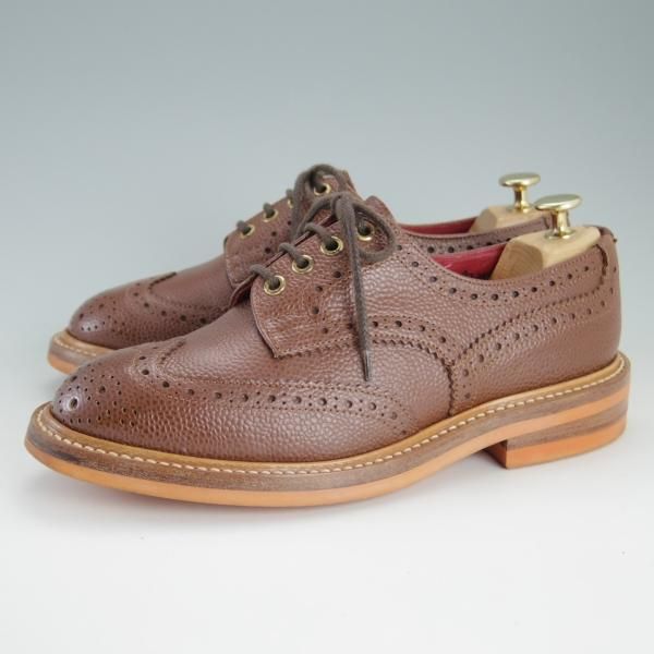 極上★トリッカーズ SIZE 6.5【定価￥84,700-★BOURTON/バートン/M5633】Conker/コンカー/カントリーシューズ/茶/短靴/Tricker's★e704