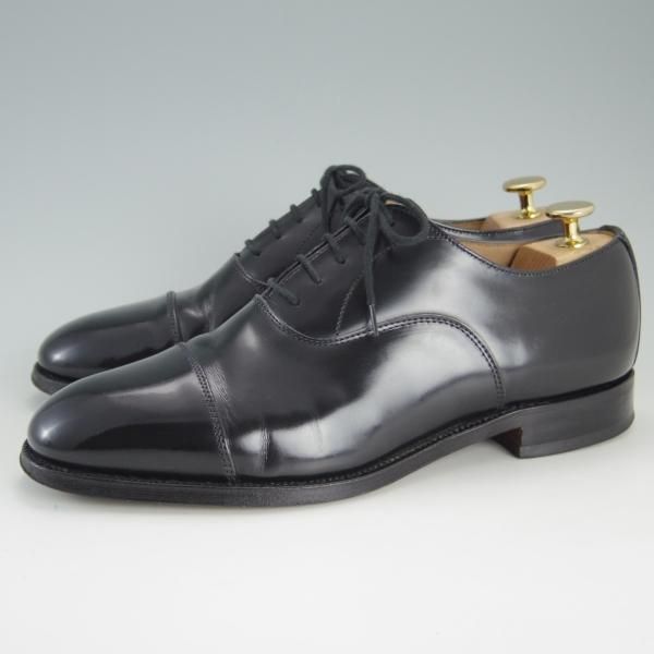 極上★(英)アルフレッド・サージェント 7F【★ストレートチップ/Epsom】87ラスト/ポリッシュレザー/黒/メンズ/Alfred Sargent★e705