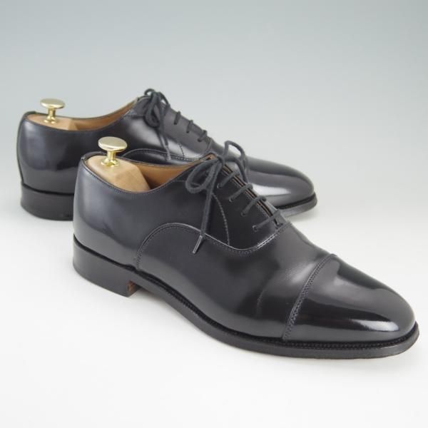 極上★(英)アルフレッド・サージェント 7F【★ストレートチップ/Epsom】87ラスト/ポリッシュレザー/黒/メンズ/Alfred Sargent★e705