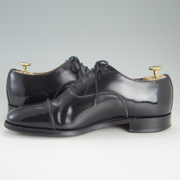 極上★(英)アルフレッド・サージェント 7F【★ストレートチップ/Epsom】87ラスト/ポリッシュレザー/黒/メンズ/Alfred Sargent★e705