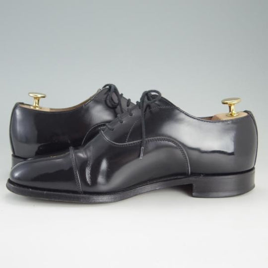 極上★(英)アルフレッド・サージェント 7F【★ストレートチップ/Epsom】87ラスト/ポリッシュレザー/黒/メンズ/Alfred Sargent★e705