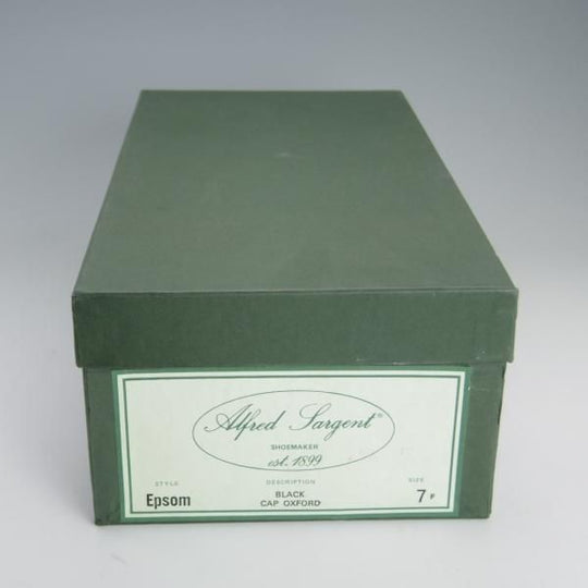 極上★(英)アルフレッド・サージェント 7F【★ストレートチップ/Epsom】87ラスト/ポリッシュレザー/黒/メンズ/Alfred Sargent★e705