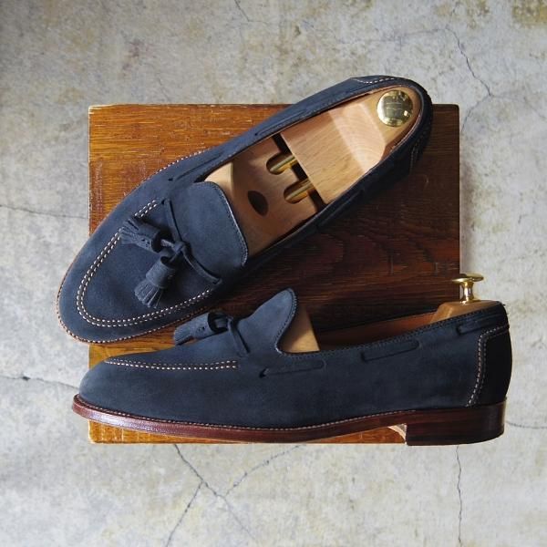 9D ブルックスブラザーズ alden コードバン タッセルモカシン Brooks Brothers x Alden Full Strsp Penny Loafer 9D/ Black