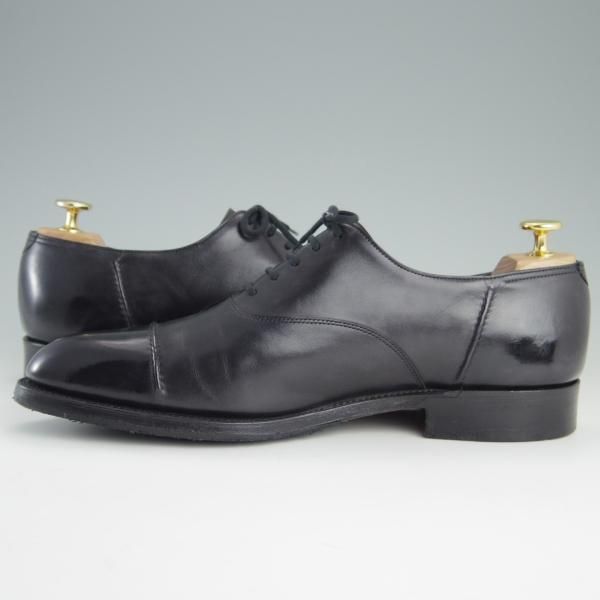 極上★ジョンロブ 7.5E【ミュージアムカーフ仕様★ストレートチップ/LANGTON】1105ラスト/黒/メンズ/JOHN LOBB★e709