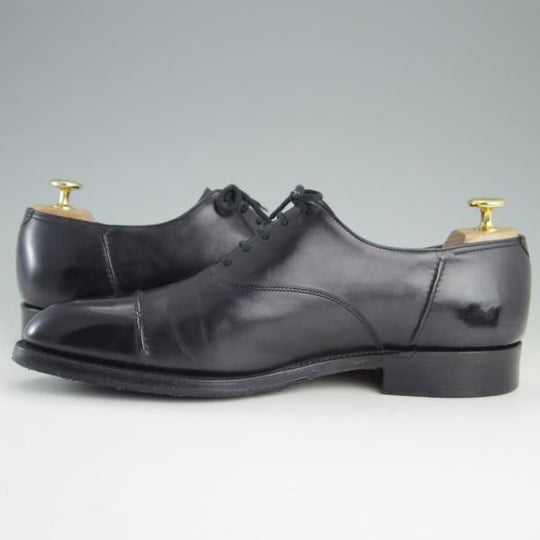 極上★ジョンロブ 7.5E【ミュージアムカーフ仕様★ストレートチップ/LANGTON】1105ラスト/黒/メンズ/JOHN LOBB★e709