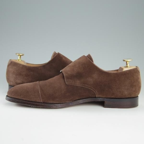 美品★クロケット&ジョーンズ UK9/US9.5D【★ブルックスブラザーズ別注/Peal&co】341ラスト/ダブルモンク/茶/Crockett&Jones★e711