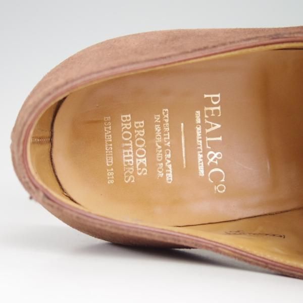 美品★クロケット&ジョーンズ UK9/US9.5D【★ブルックスブラザーズ別注/Peal&co】341ラスト/ダブルモンク/茶/Crockett&Jones★e711
