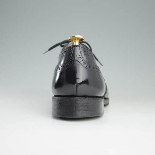 美品★チャーチ 75G/UK7.5【貴重★73ラスト/CHETWYND似寄りモデル】NENE/フルブローグ/ポリッシュドバインダーカーフ/黒/Church's★e712