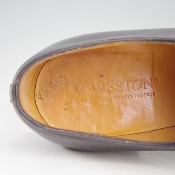 極上★J.M.ウェストン 6E【定価￥126,500-★ストレートチップ/300/11ラスト】ボックスカーフ/黒/メンズ/Weston/ウエストン★e713