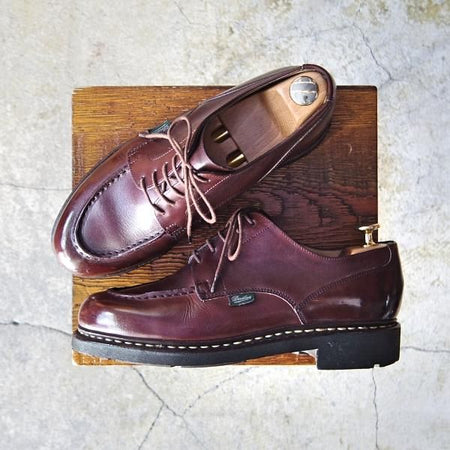 美品★パラブーツ SIZE 6.5【定価￥71,500-★シャンボード/CHAMBORD】TEXソール/リスレザー/CAFE/カフェ/濃茶/Uチップ/Paraboot★e718