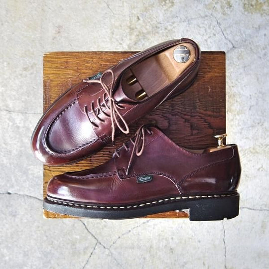 美品★パラブーツ SIZE 6.5【定価￥71,500-★シャンボード/CHAMBORD】TEXソール/リスレザー/CAFE/カフェ/濃茶/Uチップ/Paraboot★e718