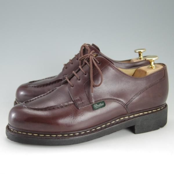 美品★パラブーツ SIZE 6.5【定価￥71,500-★シャンボード/CHAMBORD】TEXソール/リスレザー/CAFE/カフェ/濃茶/Uチップ/Paraboot★e718