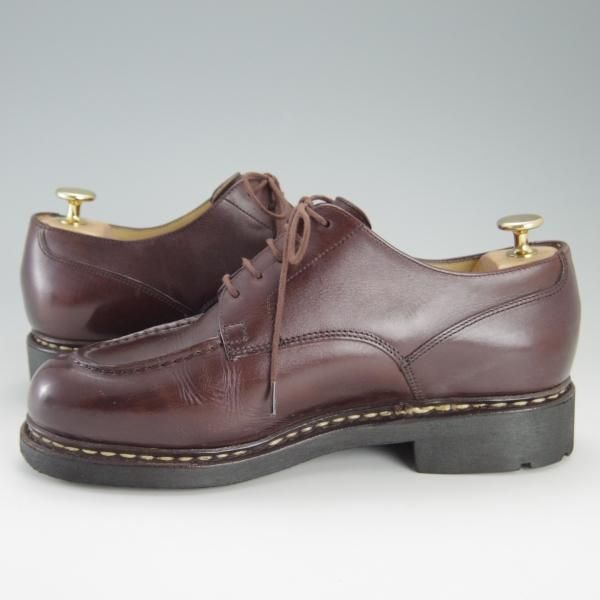 美品★パラブーツ SIZE 6.5【定価￥71,500-★シャンボード/CHAMBORD】TEXソール/リスレザー/CAFE/カフェ/濃茶/Uチップ/Paraboot★e718