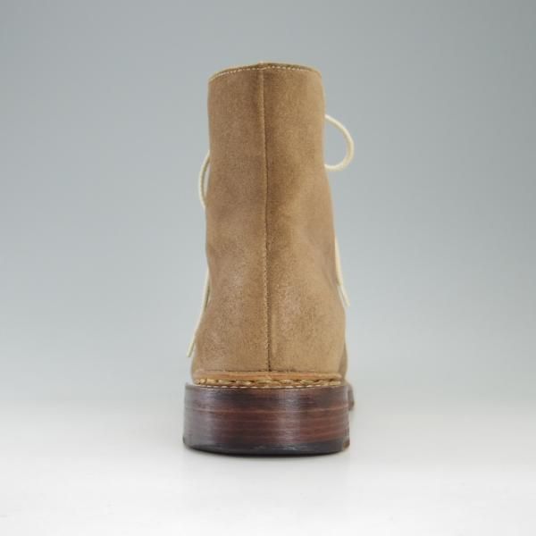 極上★パラブーツ SIZE 6.5【貴重★フォック仕様/(仏)SULTAN別注】スルタン/レースアップブーツ/スエード/薄茶/メンズ/Paraboot★e719