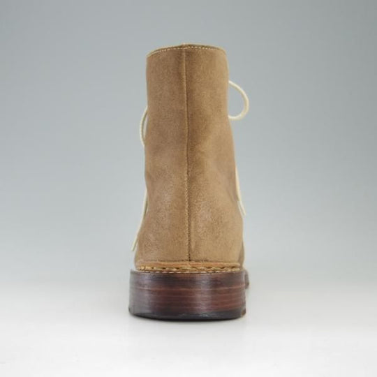 極上★パラブーツ SIZE 6.5【貴重★フォック仕様/(仏)SULTAN別注】スルタン/レースアップブーツ/スエード/薄茶/メンズ/Paraboot★e719