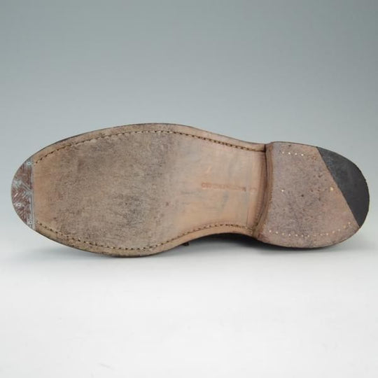 極上★(英国製)Paul Smith/テクニック社製 8F【貴重★WESTONゴルフ似寄りモデル】Uチップ/スエード/モスグリーン/ポールスミス★e720