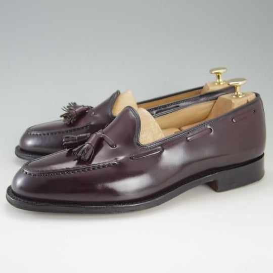 美品★チャーチ 85F/UK8.5【定価￥143,000-★コードバン仕様/KEATS 2】93ラスト/タッセルローファー/赤茶/メンズ/Church's★e722