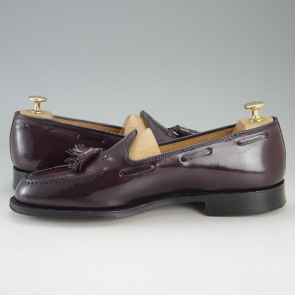 美品★チャーチ 85F/UK8.5【定価￥143,000-★コードバン仕様/KEATS 2】93ラスト/タッセルローファー/赤茶/メンズ/Church's★e722