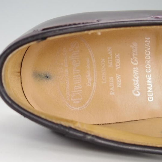 美品★チャーチ 85F/UK8.5【定価￥143,000-★コードバン仕様/KEATS 2】93ラスト/タッセルローファー/赤茶/メンズ/Church's★e722